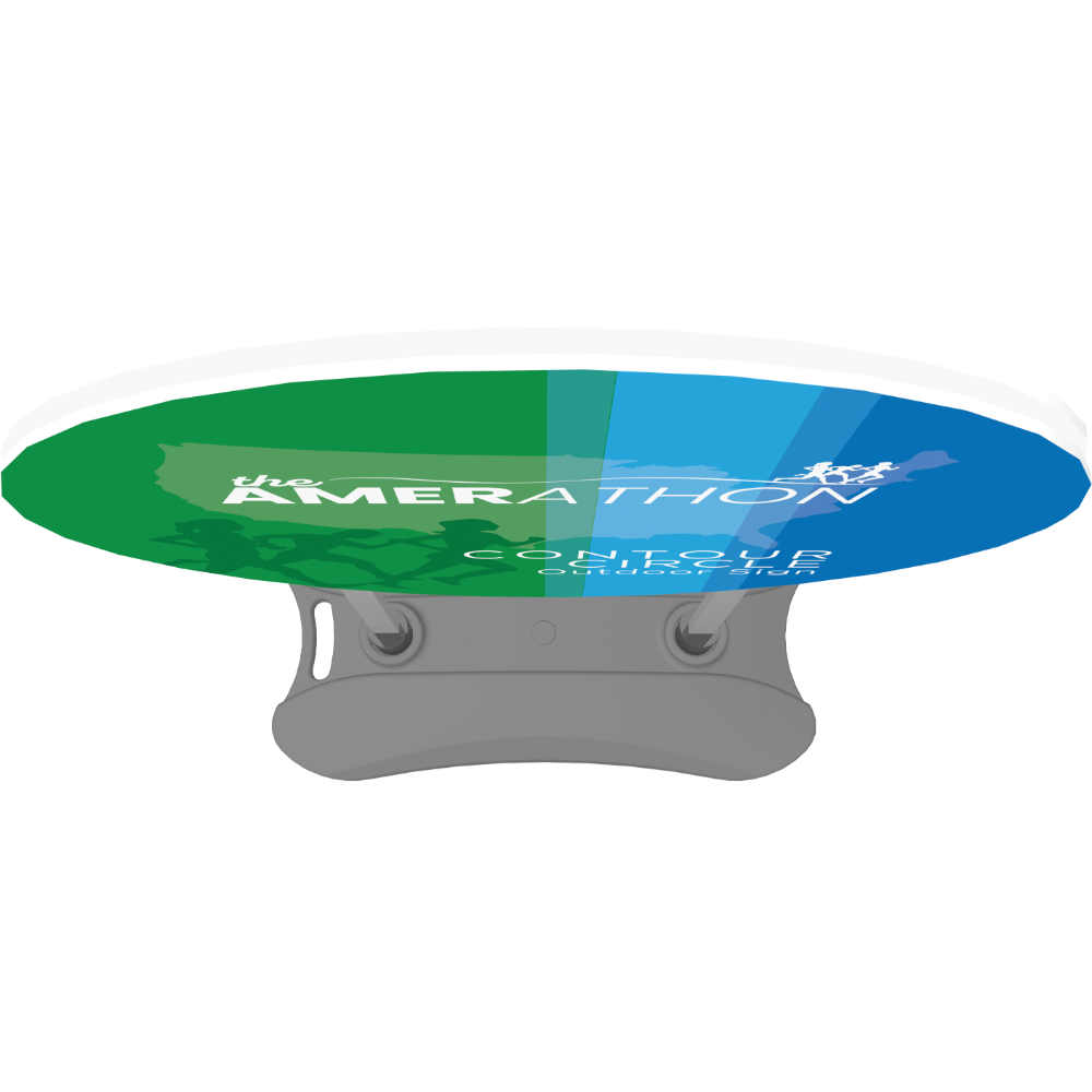 Contour Outdoor Sign Circle - Water Base