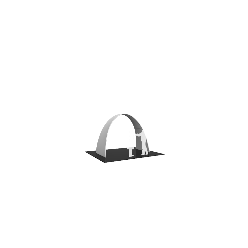 Formulate 10ft Arch 02 Tension Fabric Structure