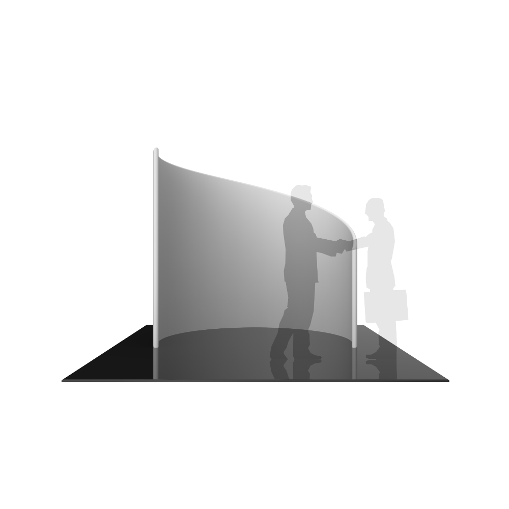 Formulate C-Shaped Wall Tension Fabric Structure