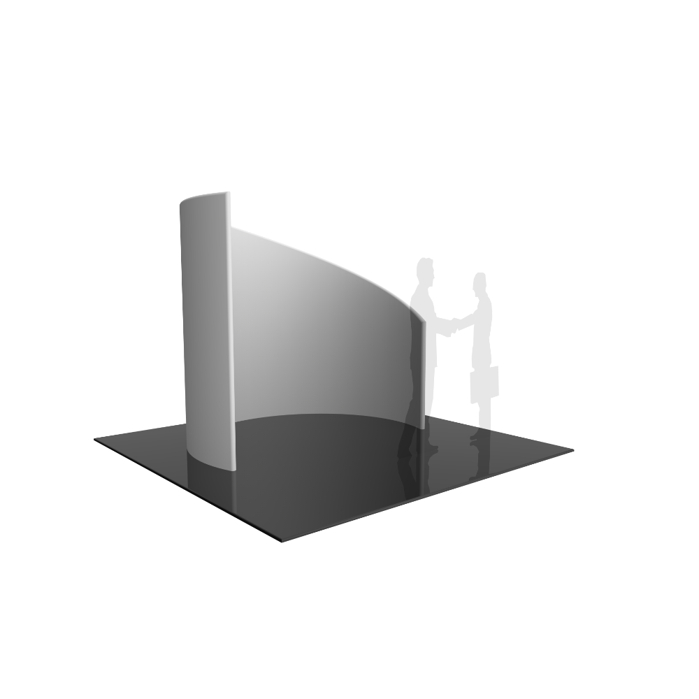 Formulate C-Shaped Wall Tension Fabric Structure