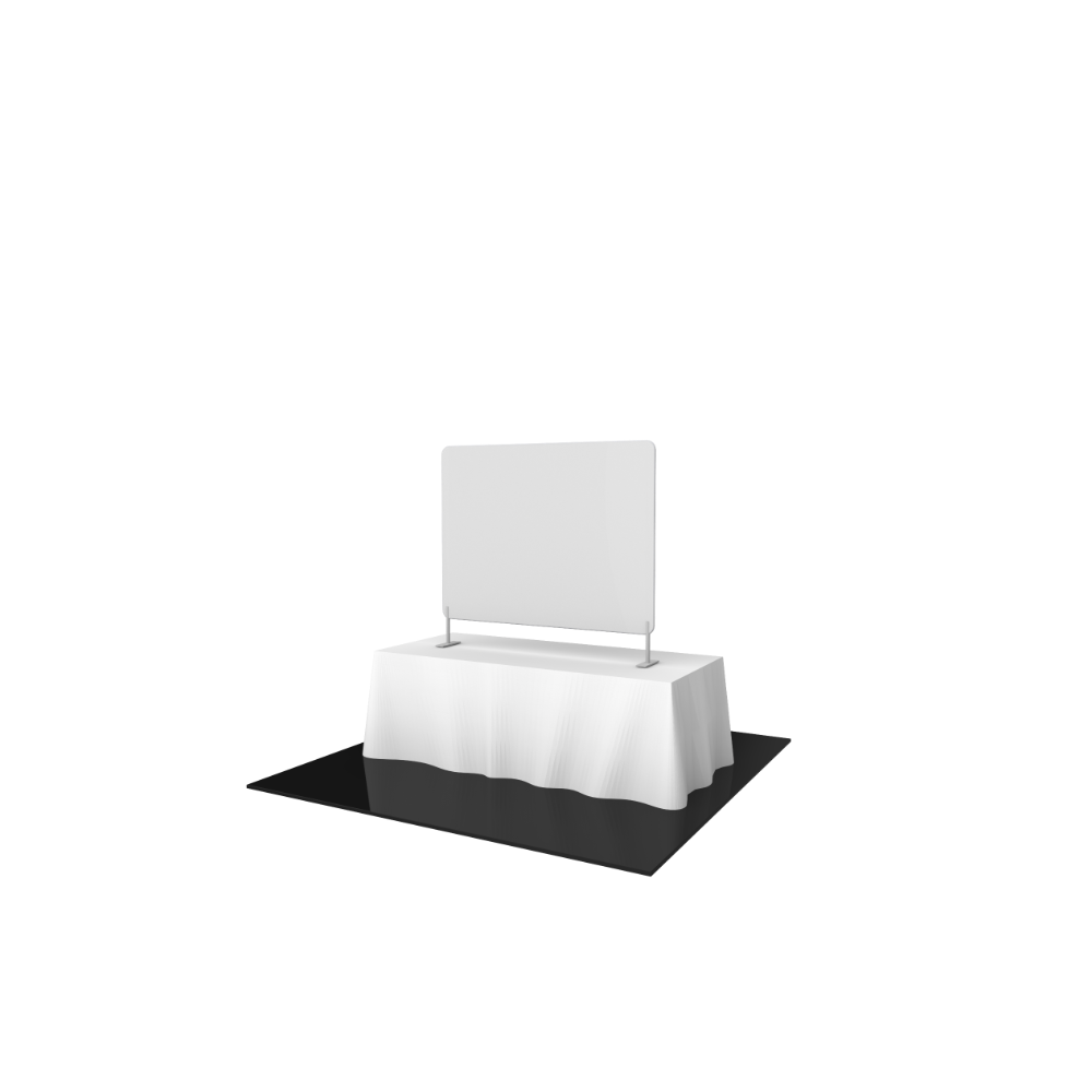 Formulate Essential Tabletop Straight Fabric Backwall