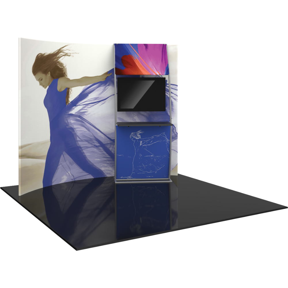 Formulate Master 10ft HC6 Horizontal Curve Fabric Backwall
