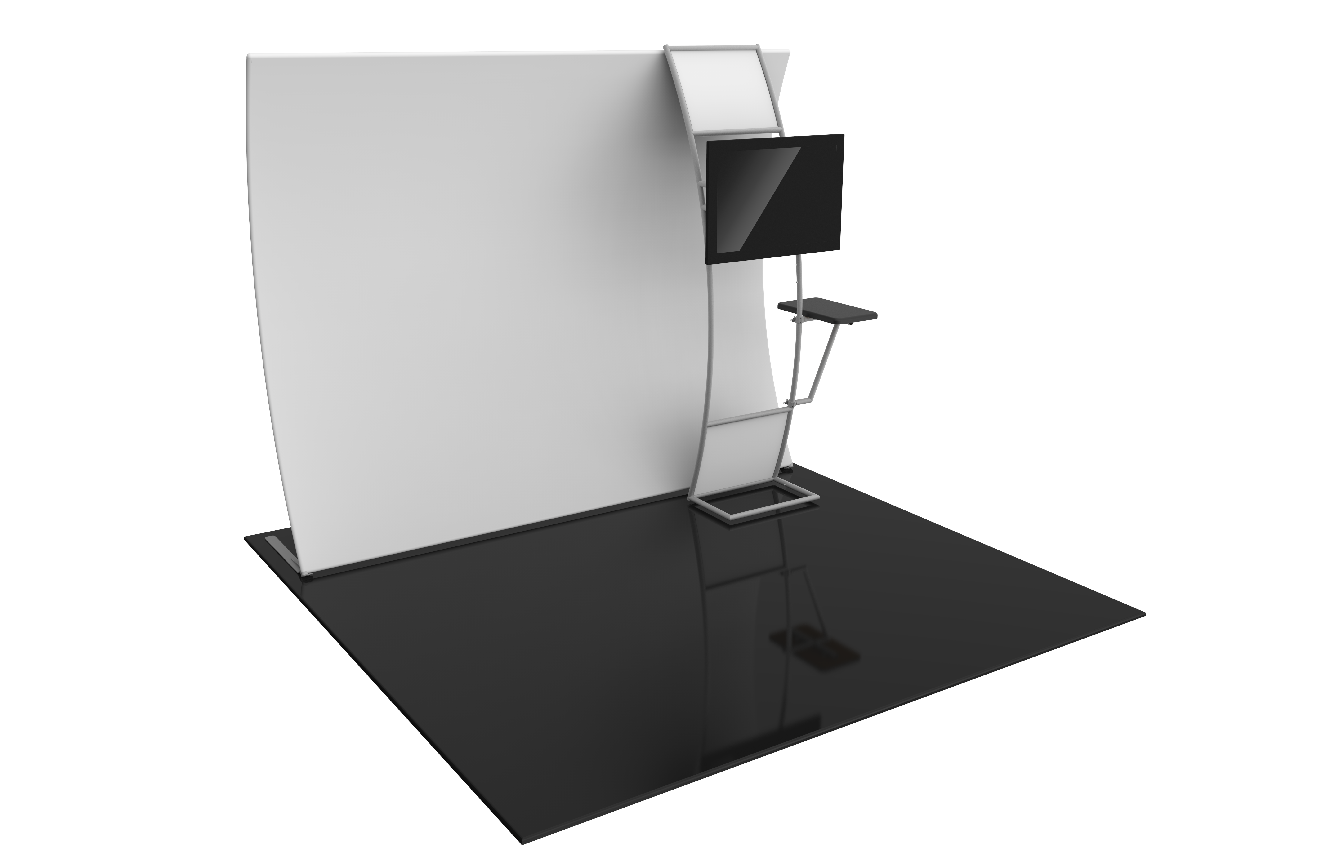 Formulate Master 10ft VC9 Vertical Curve Fabric Backwall