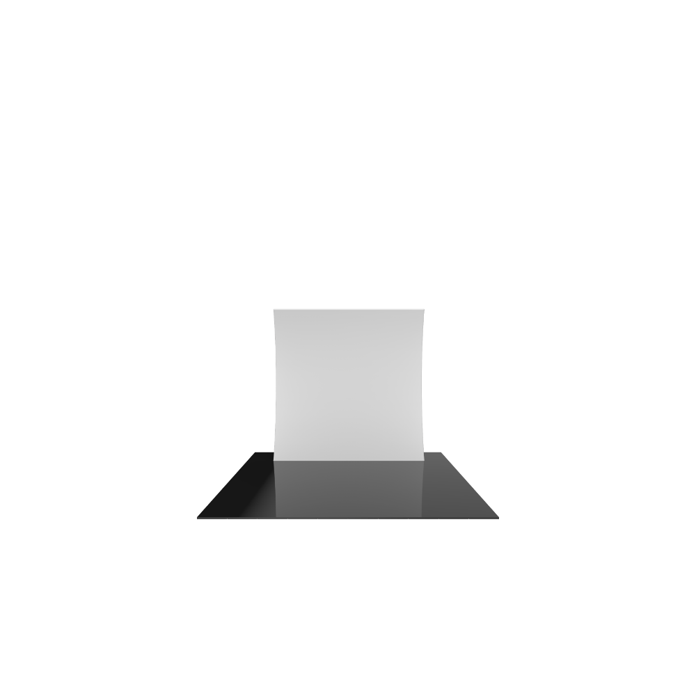 Formulate Master 8ft Vertical Curve Fabric Backwall