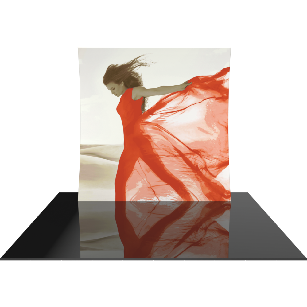 Formulate Master 8ft Vertical Curve Fabric Backwall