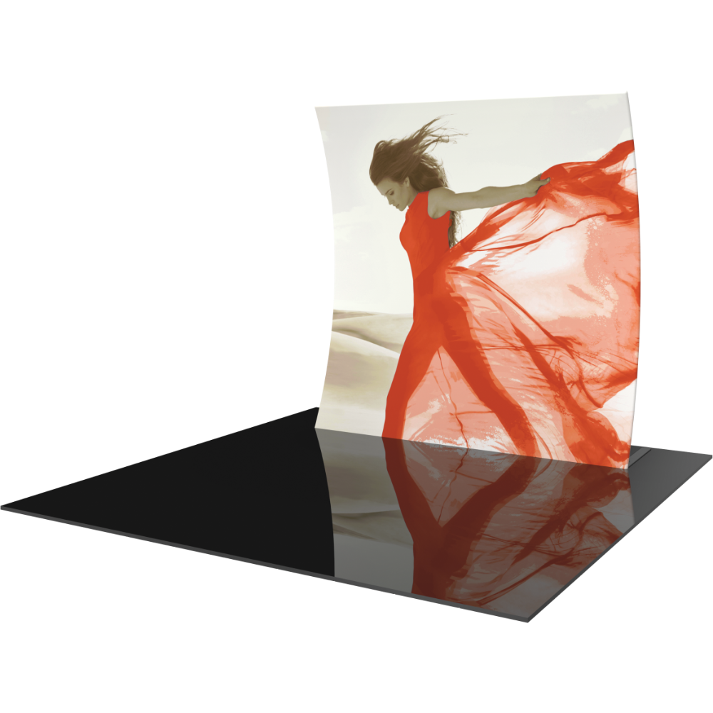 Formulate Master 8ft Vertical Curve Fabric Backwall