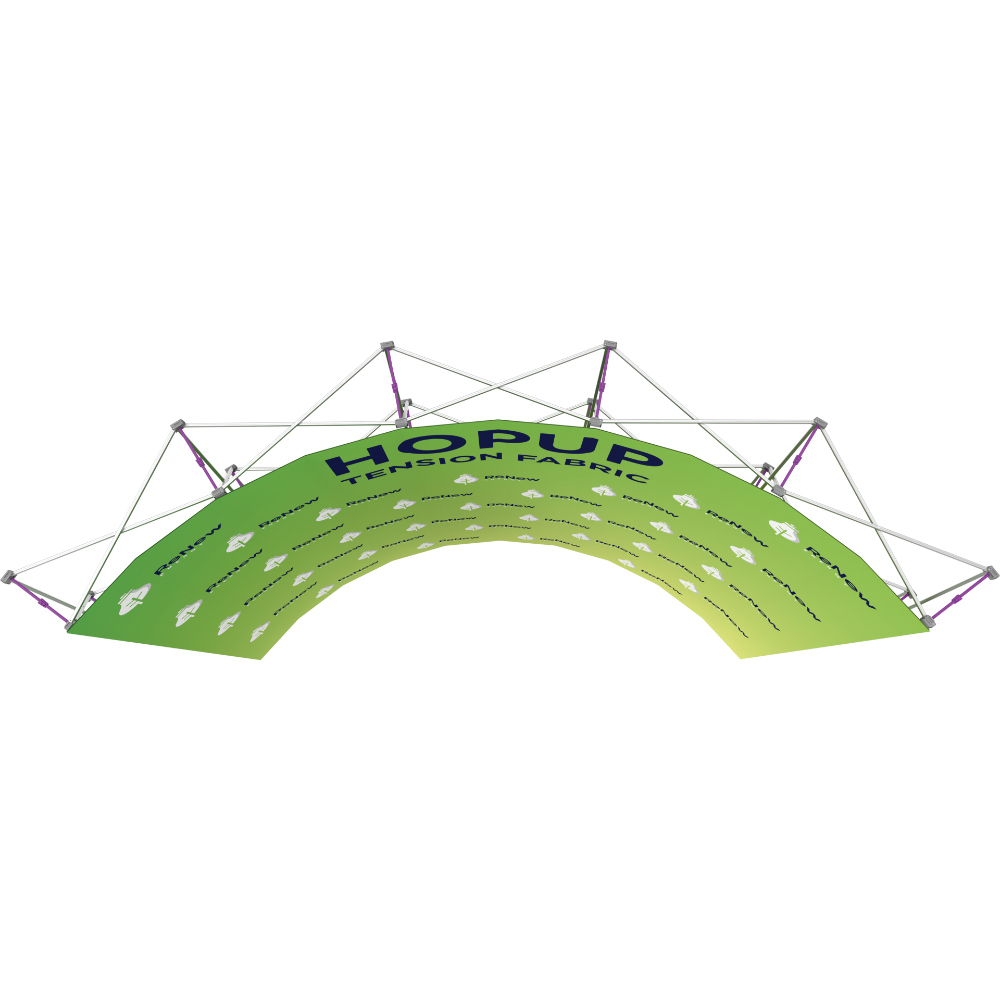 Hopup 13ft Curved Extra Tall Tension Fabric Display