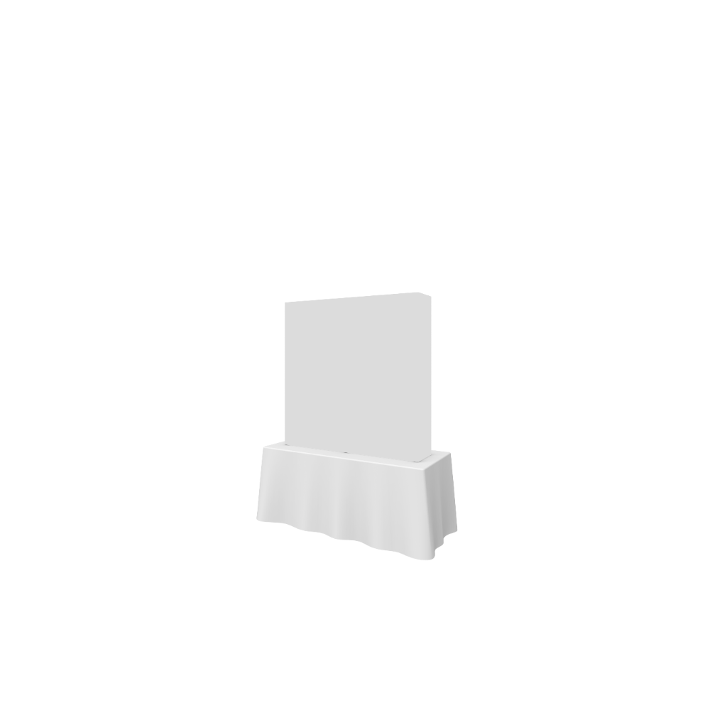 Hopup 5ft Backlit Straight Tabletop Tension Fabric Display