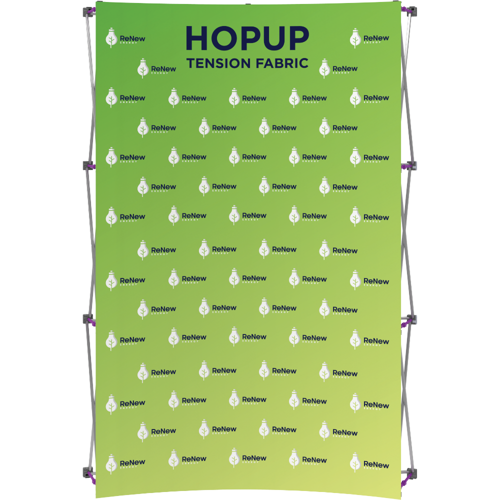 Hopup 5.5ft Curved Full Height Tension Fabric Display