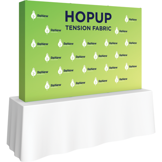 Hopup 7.5ft Straight Tabletop Tension Fabric Display