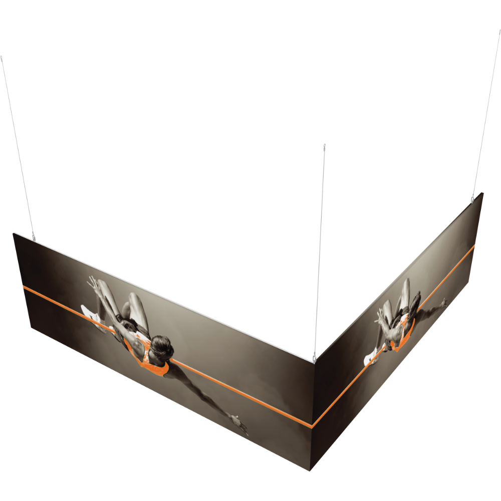 12ft x 12ft x 4ft L-Shaped Hanging Structure