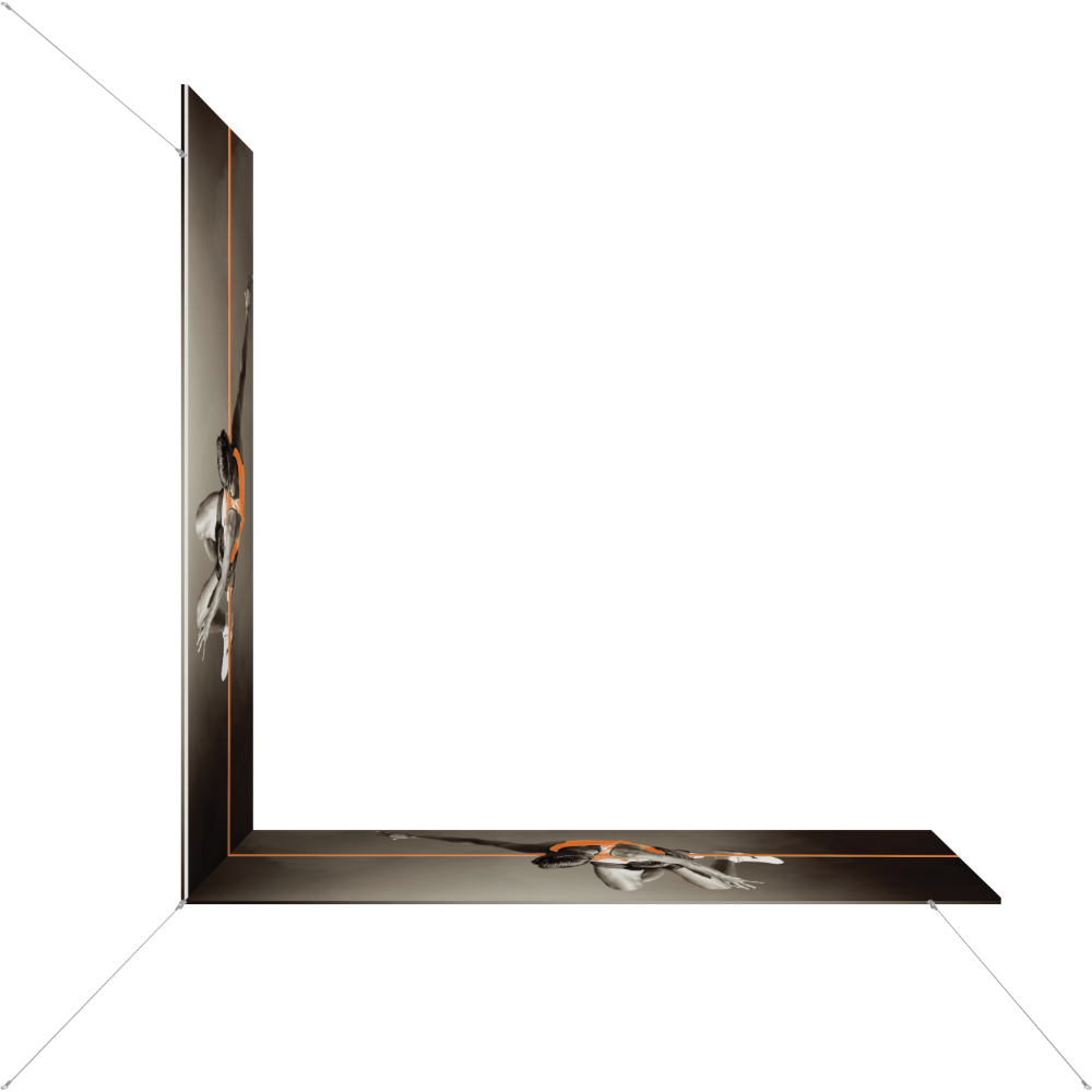 12ft x 12ft x 4ft L-Shaped Hanging Structure