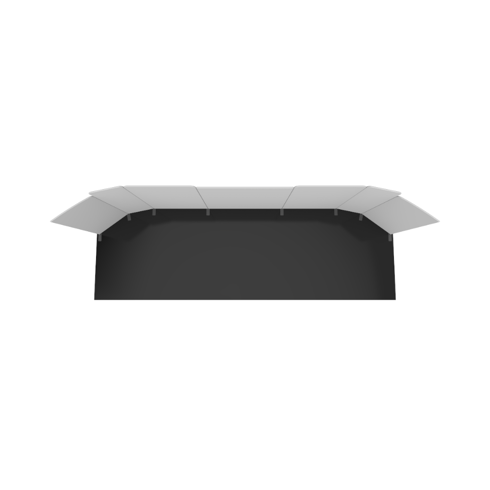 Modulate Series 3 30ft Fabric Backwall Kit 03