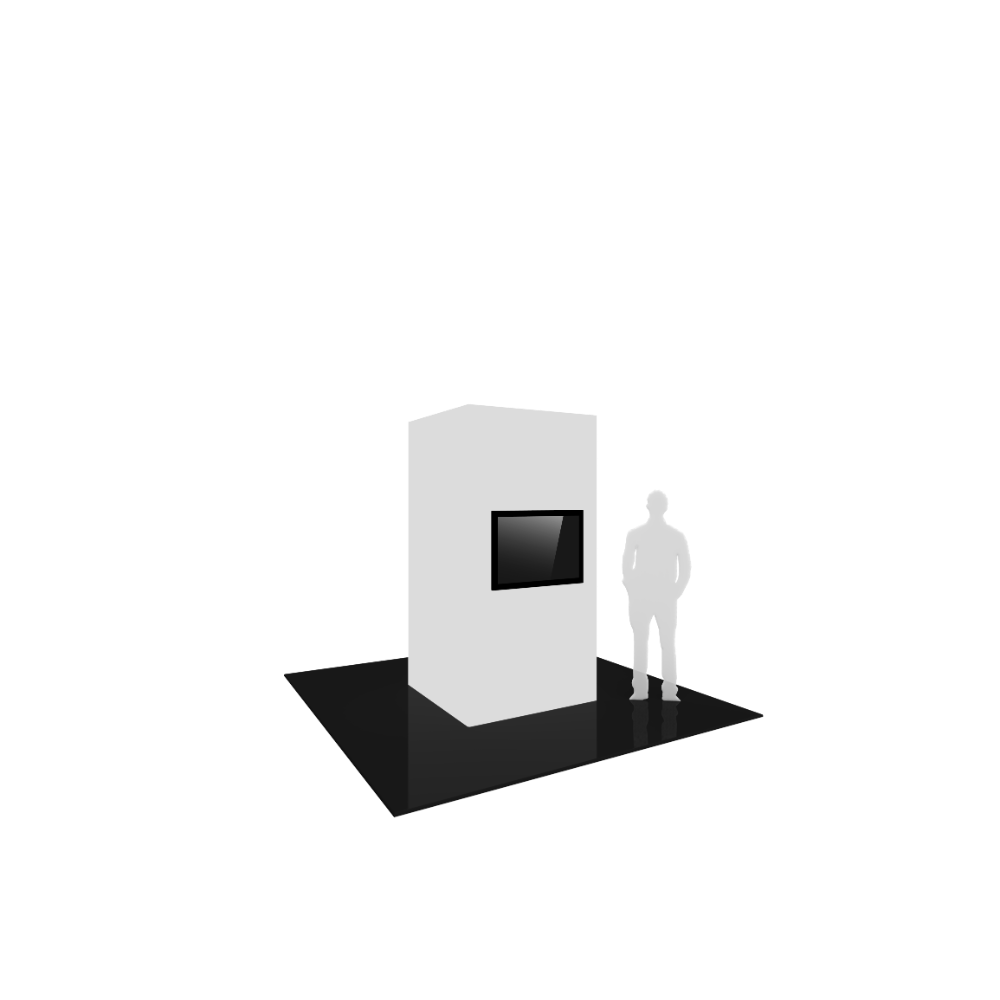 Vector Frame Modular Backlit Monitor Tower 02 (4' x 8')